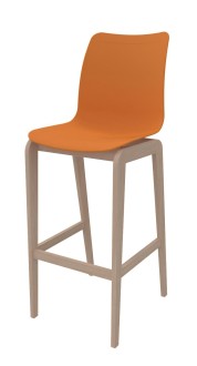 Siège haut Adell - coque résine de synthèse 
